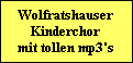 Wolfratshauser
Kinderchor
mit tollen mp3's